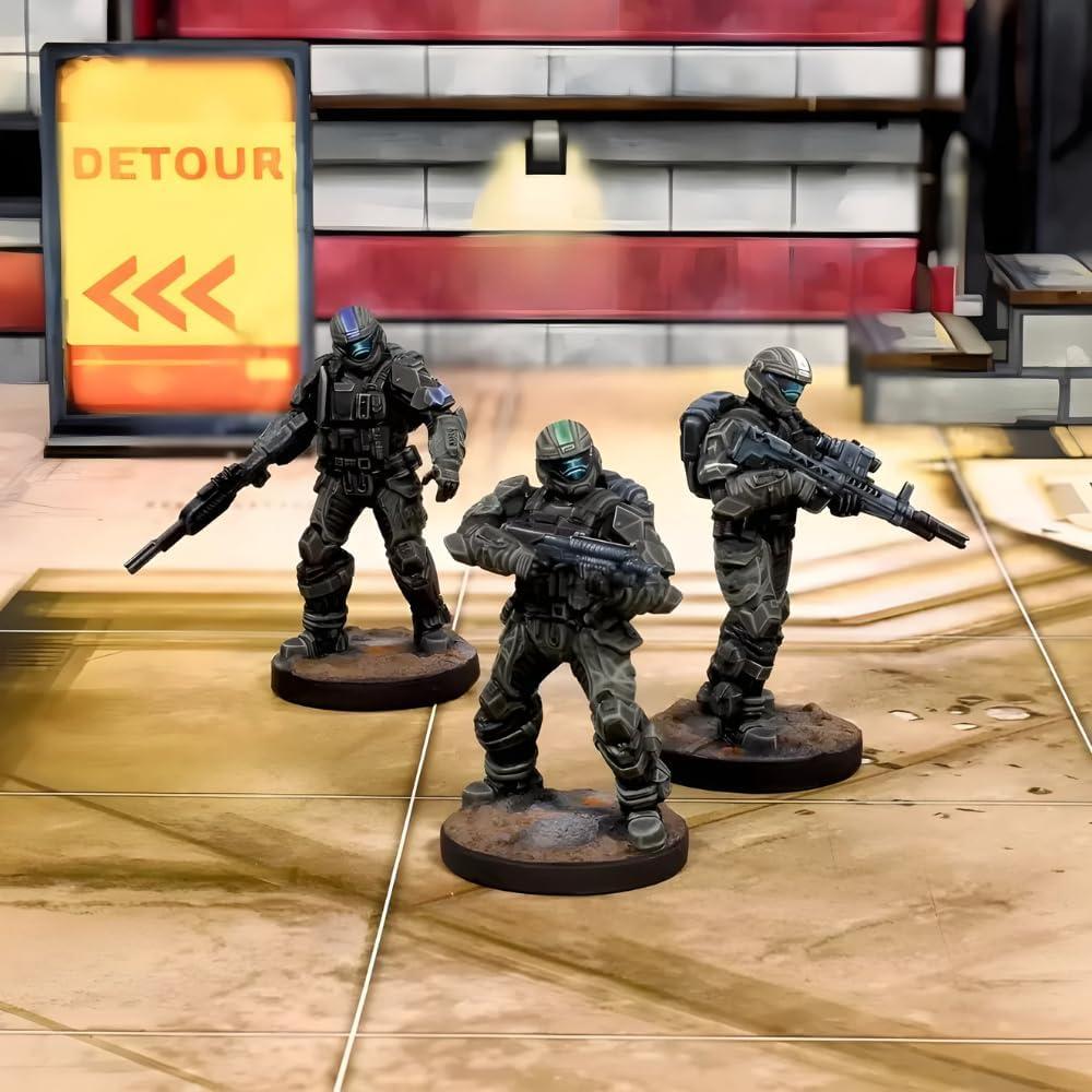Juego de Mesa Mantic Halo: Flashpoint ODST - Miniaturas y Terreno