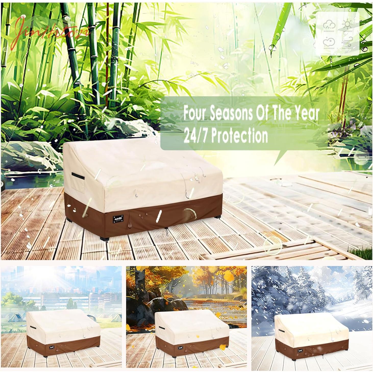 Funda de Sofá de Patio Jin Hrtoyi 147x81x78 cm Impermeable