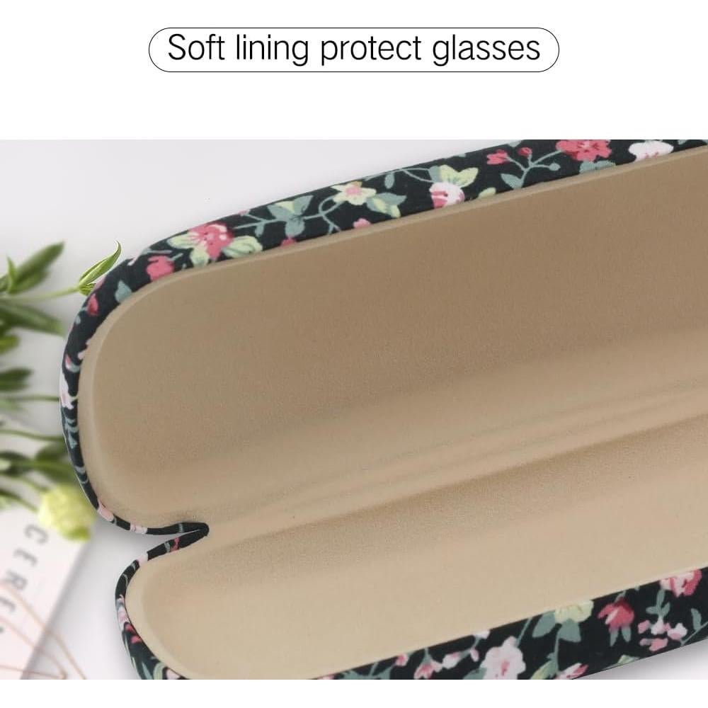Funda Dura para Gafas PERFECTSIGHT Floral, Ligera y Resistente