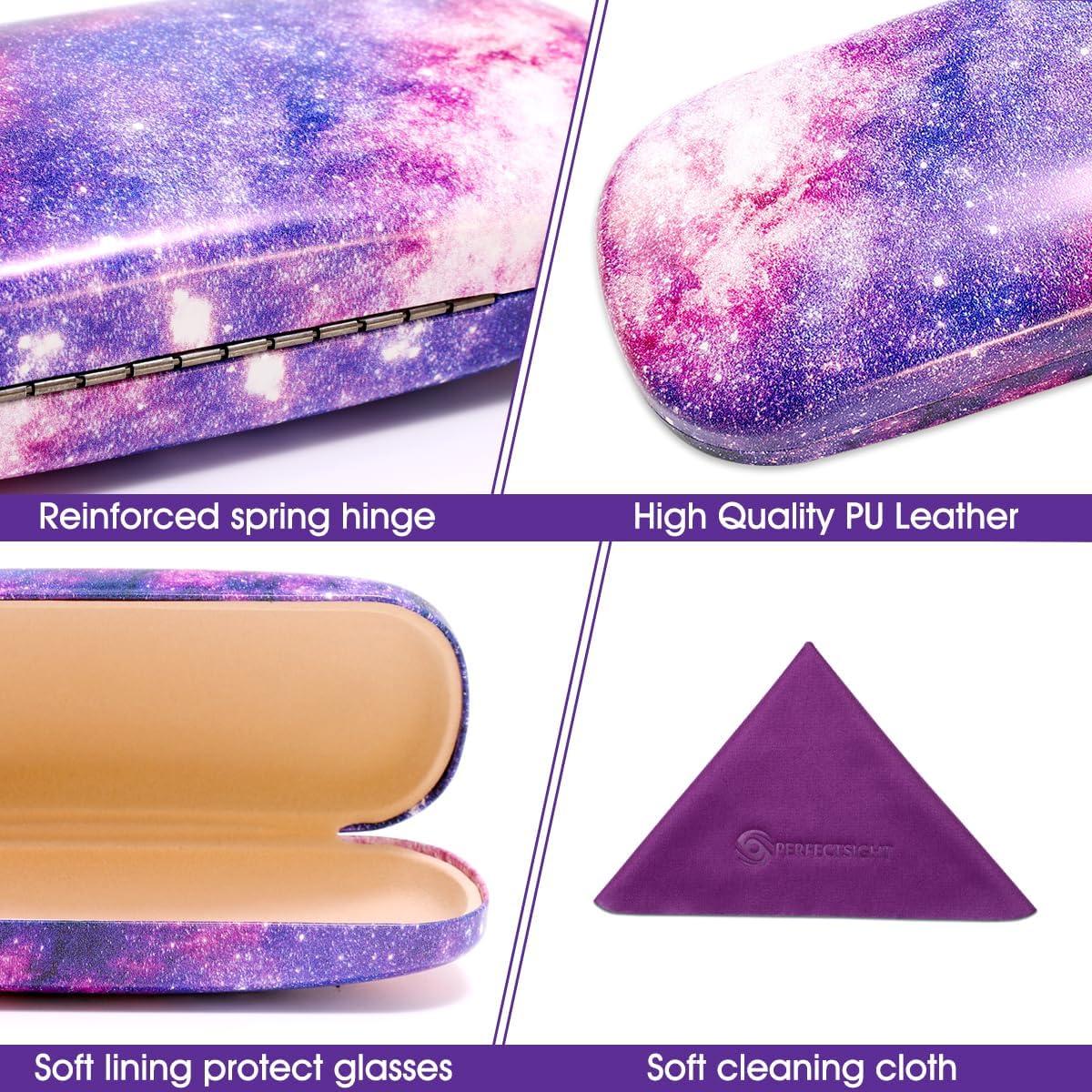 Funda Dura para Gafas PERFECTSIGHT Nube Estrellada Púrpura