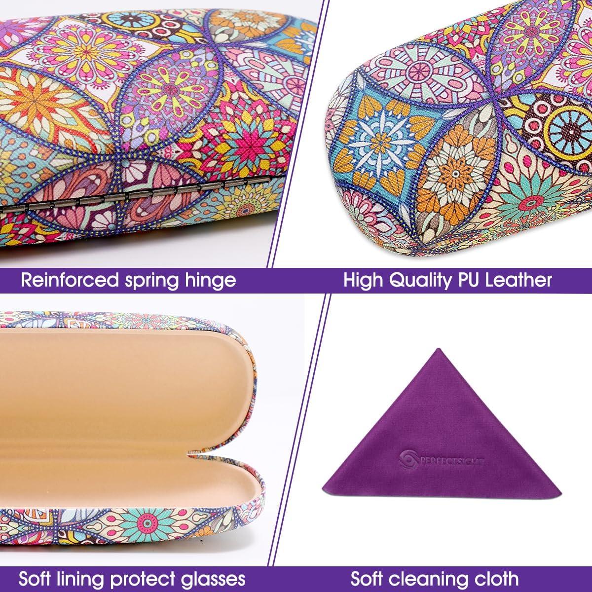 Funda Dura para Gafas PERFECTSIGHT Floral 16x6x3.5cm