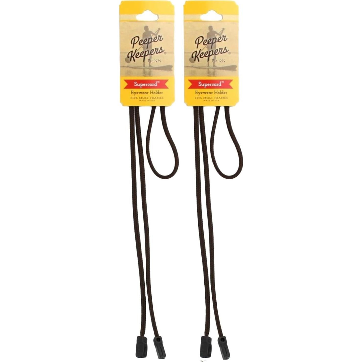 Retenedor Peeper Keepers Supercord Marrón 2 Paquete Gafas