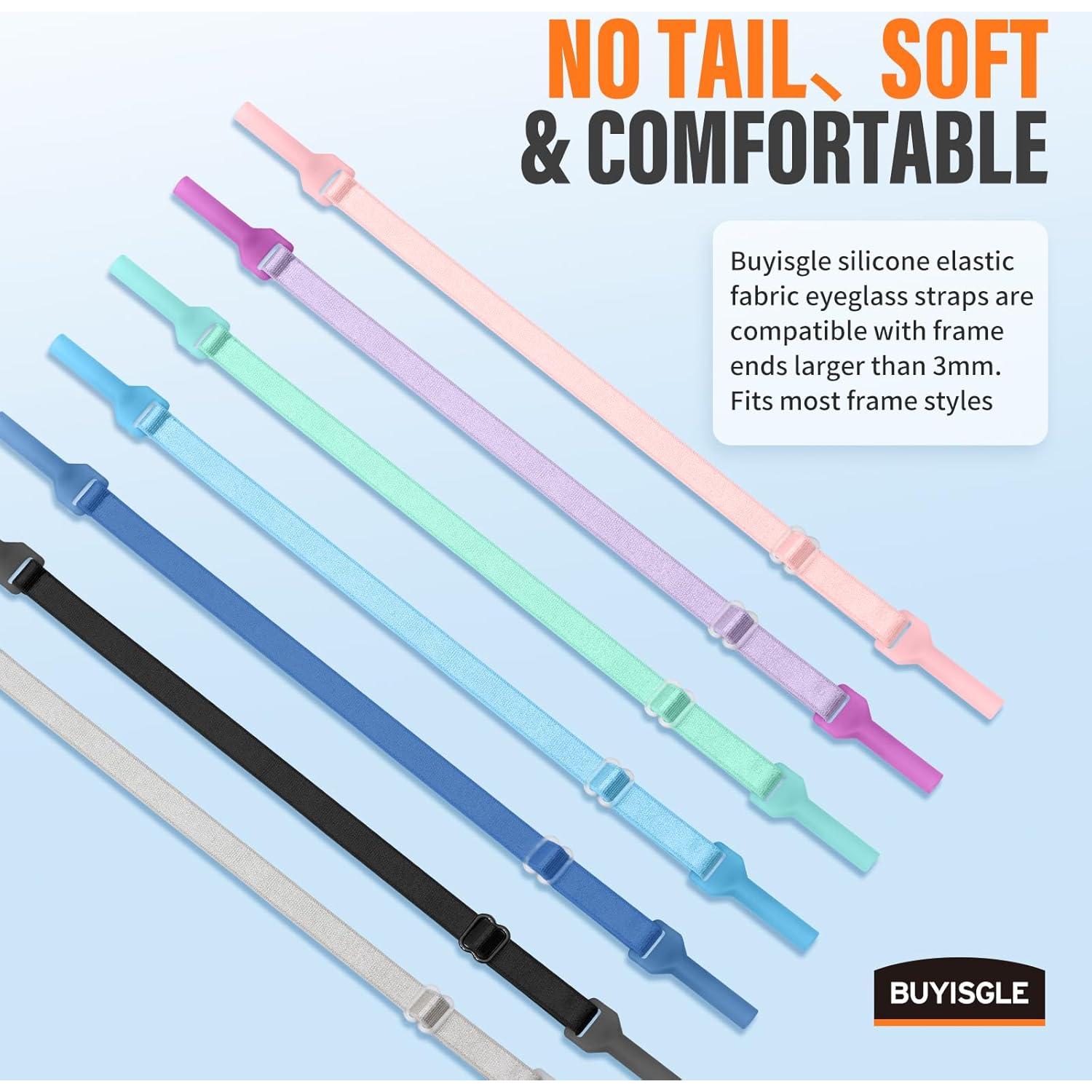 Correa para Gafas Ajustable Multicolor 4 PCS - Tela y Silicona