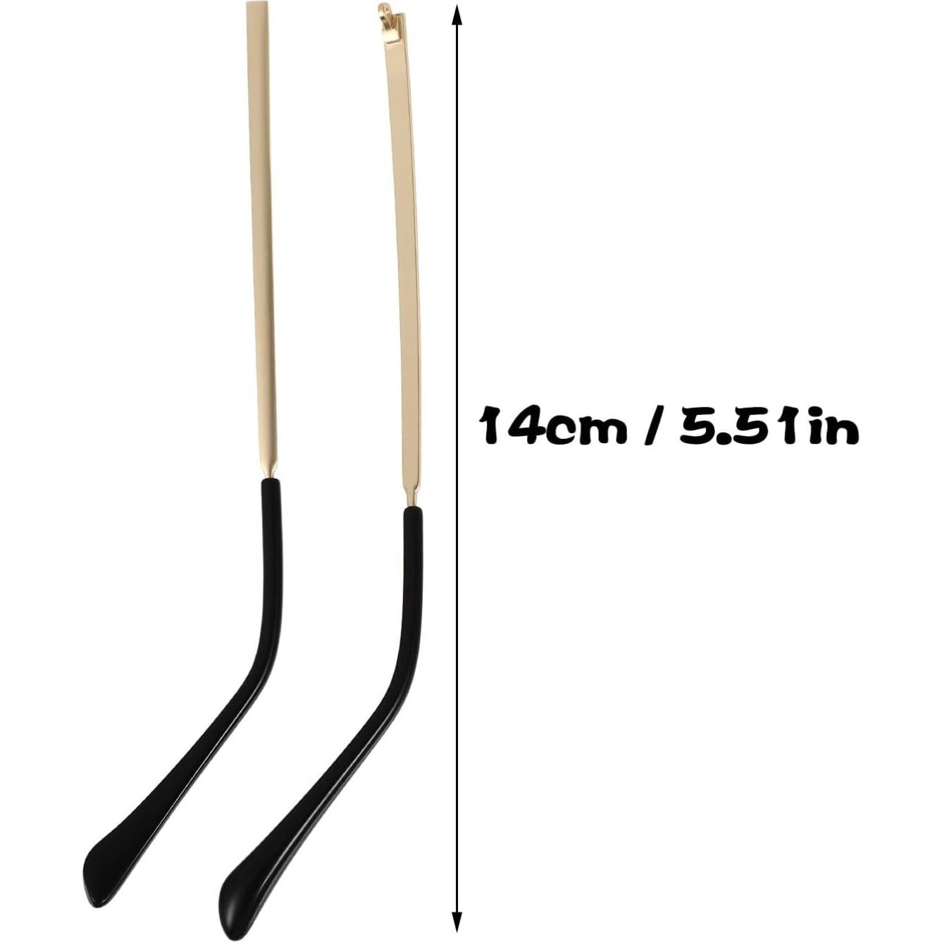 Brazos de Reemplazo para Gafas Hemobllo Dorado 14 cm