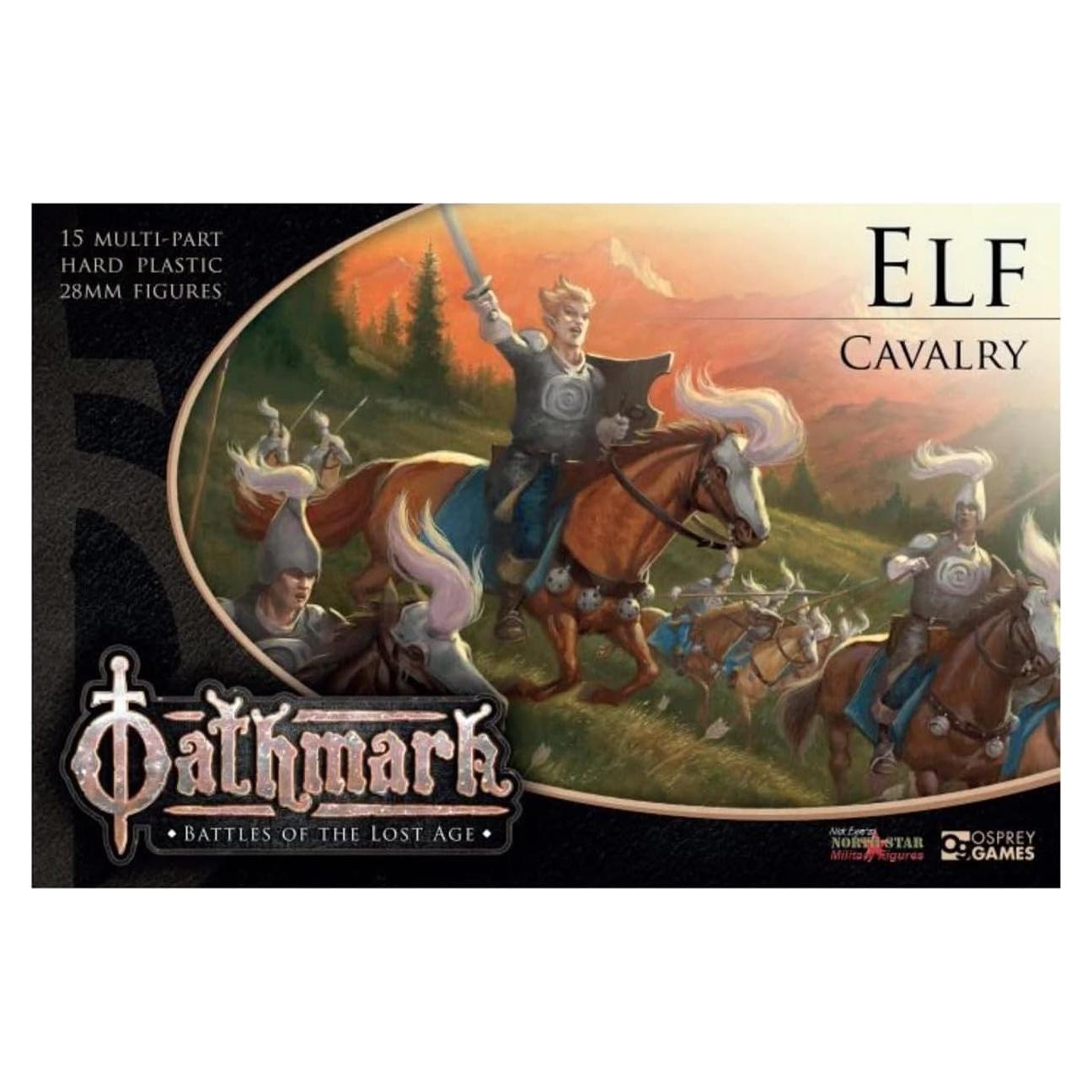 Caballería Élfica Oathmark - 15 Figuras 28mm sin Pintar