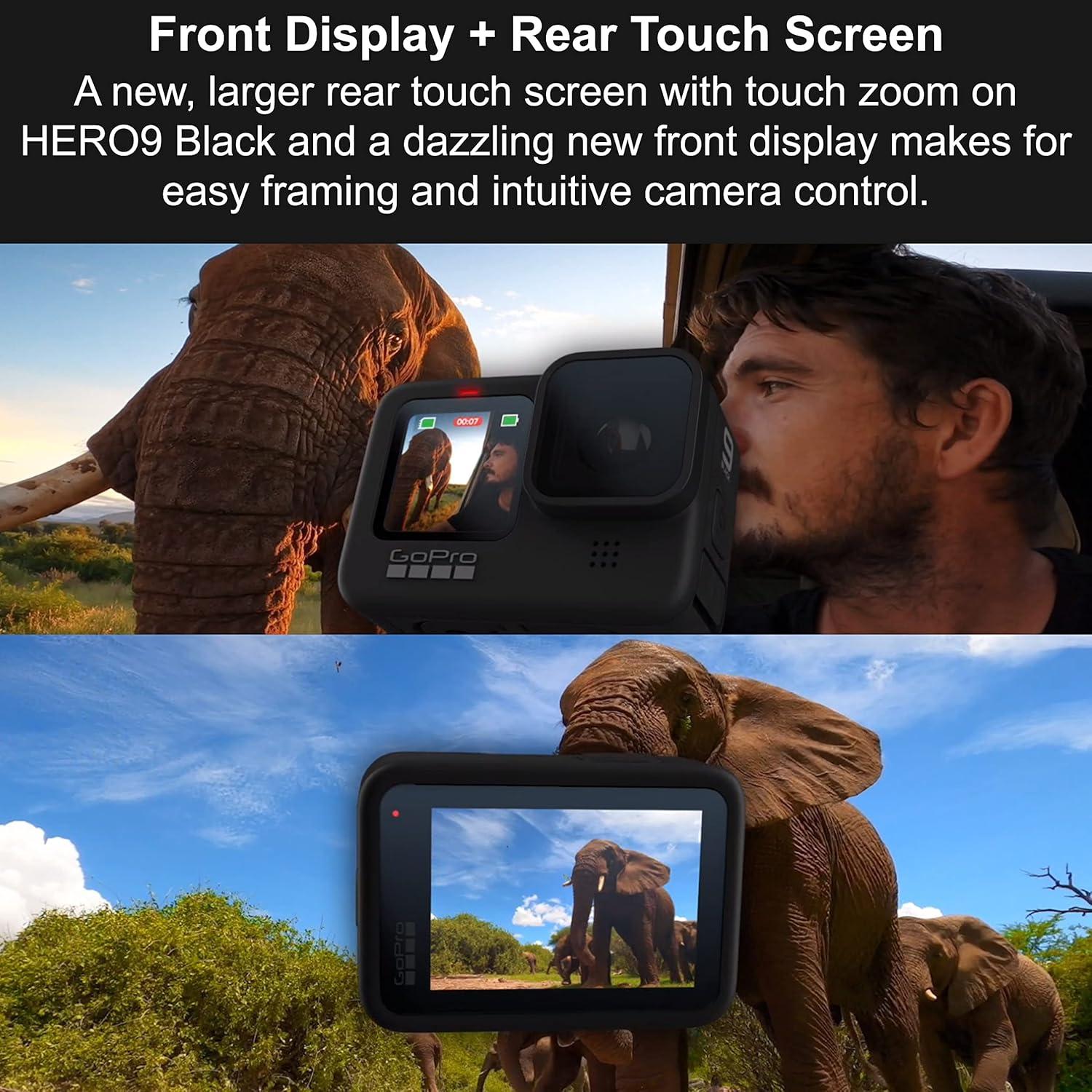 Cámara de Acción GoPro HERO9 Negro 5K 20MP Pantalla Táctil