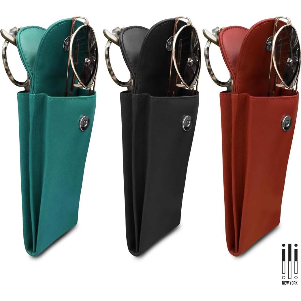 Funda Doble de Cuero ili New York para Gafas 2-en-1
