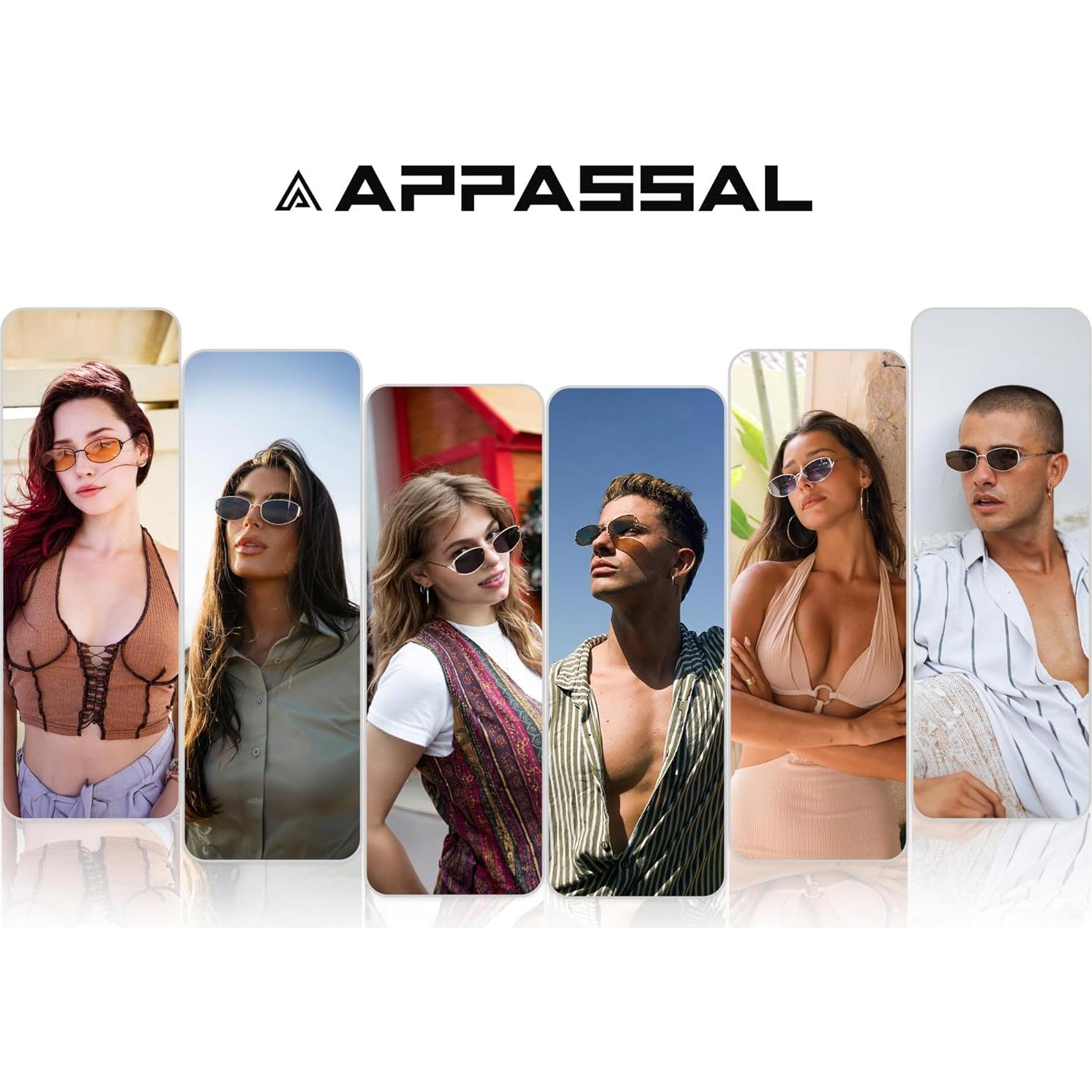 Gafas de sol ovaladas retro AP3625 UV400 unisex metal