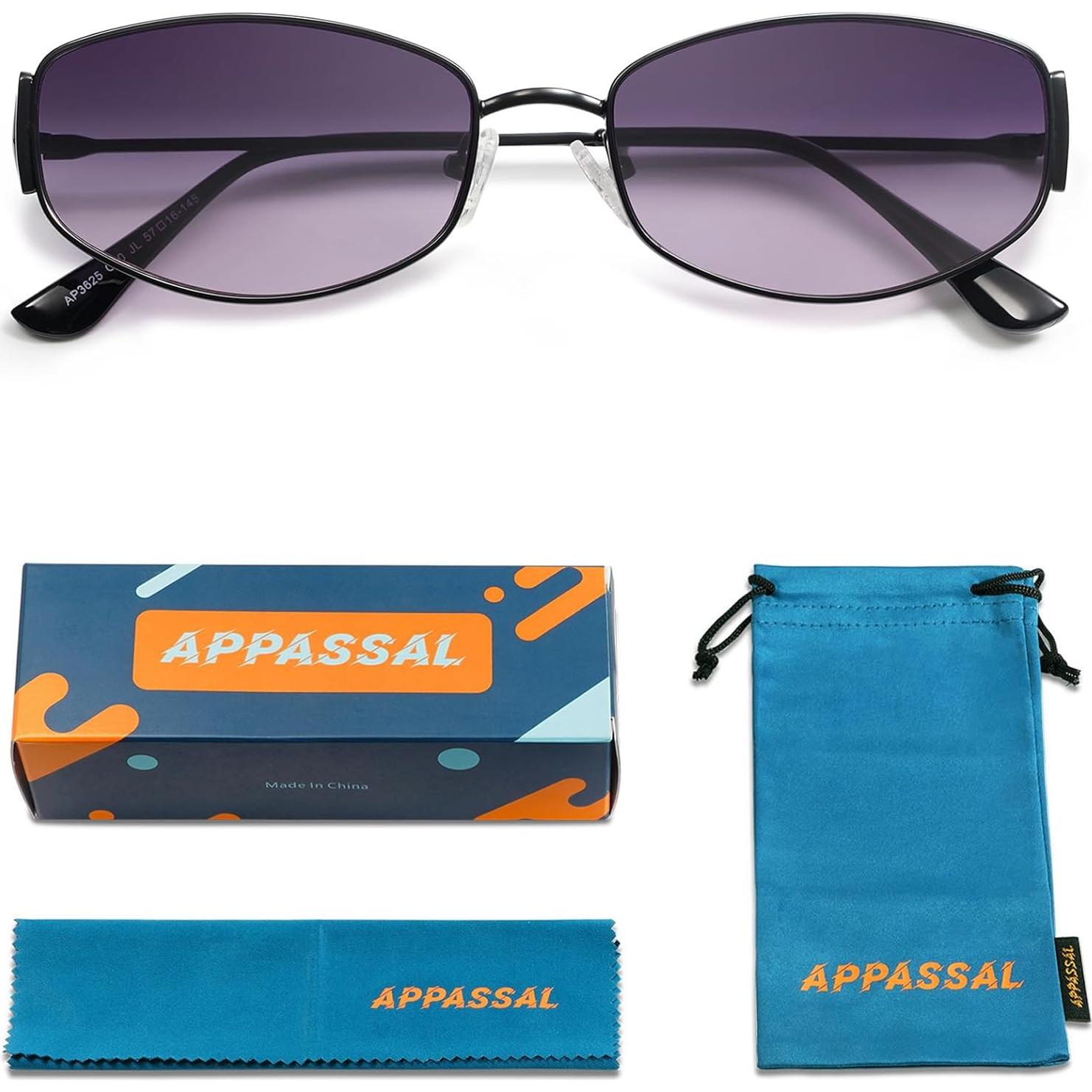 Gafas de sol ovaladas retro AP3625 UV400 unisex metal