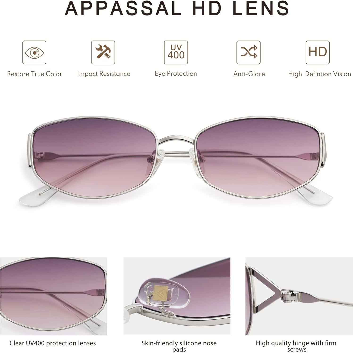 Gafas de Sol Ovaladas Retro Metalicas AP3625 UV400