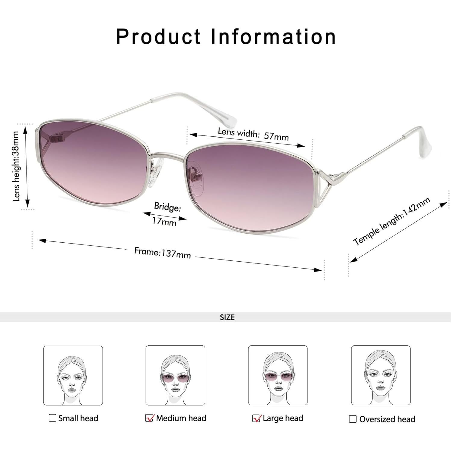 Gafas de Sol Ovaladas Retro Metalicas AP3625 UV400