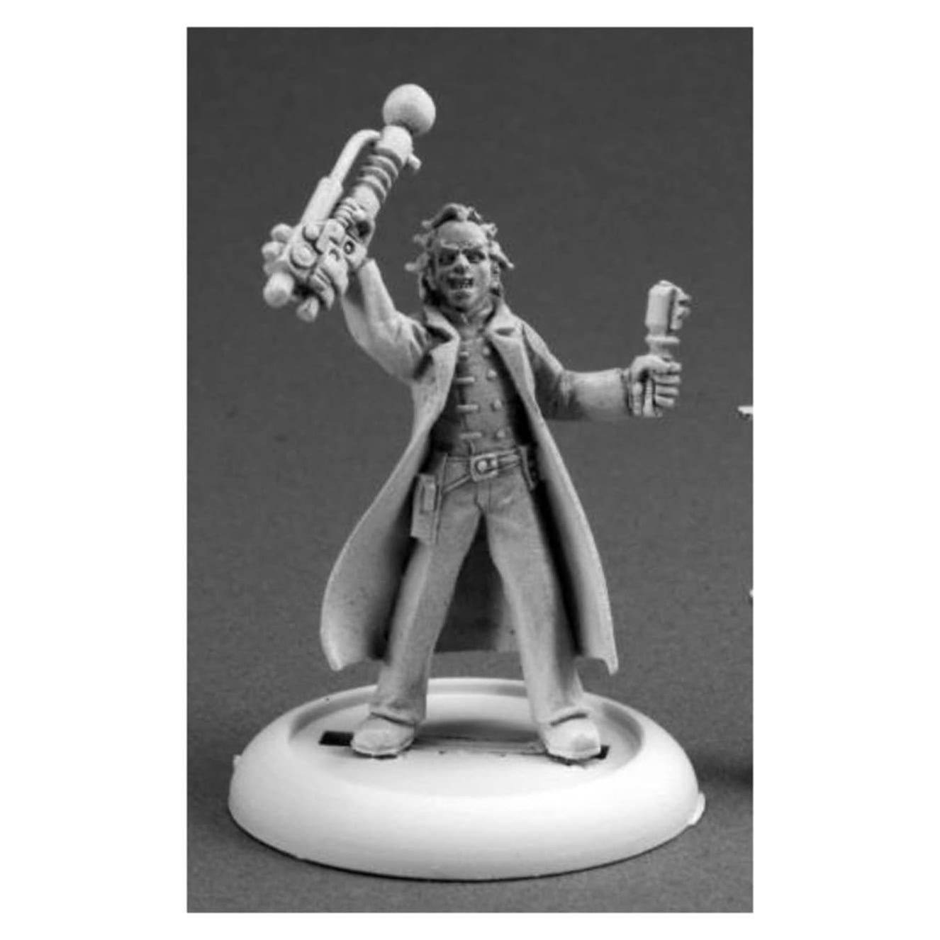 Miniatura Científico Loco Masculino Reaper 28mm Sin Pintar