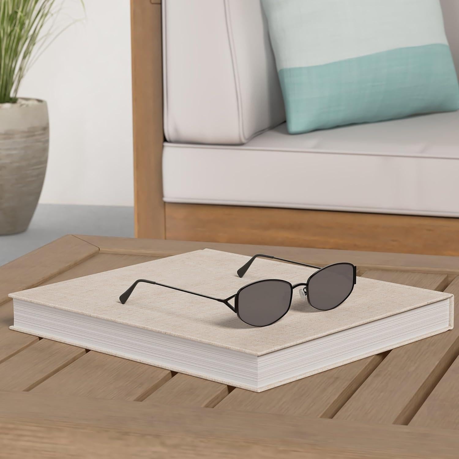 Gafas de Sol Ovaladas Retro Metal UV400 AP3625