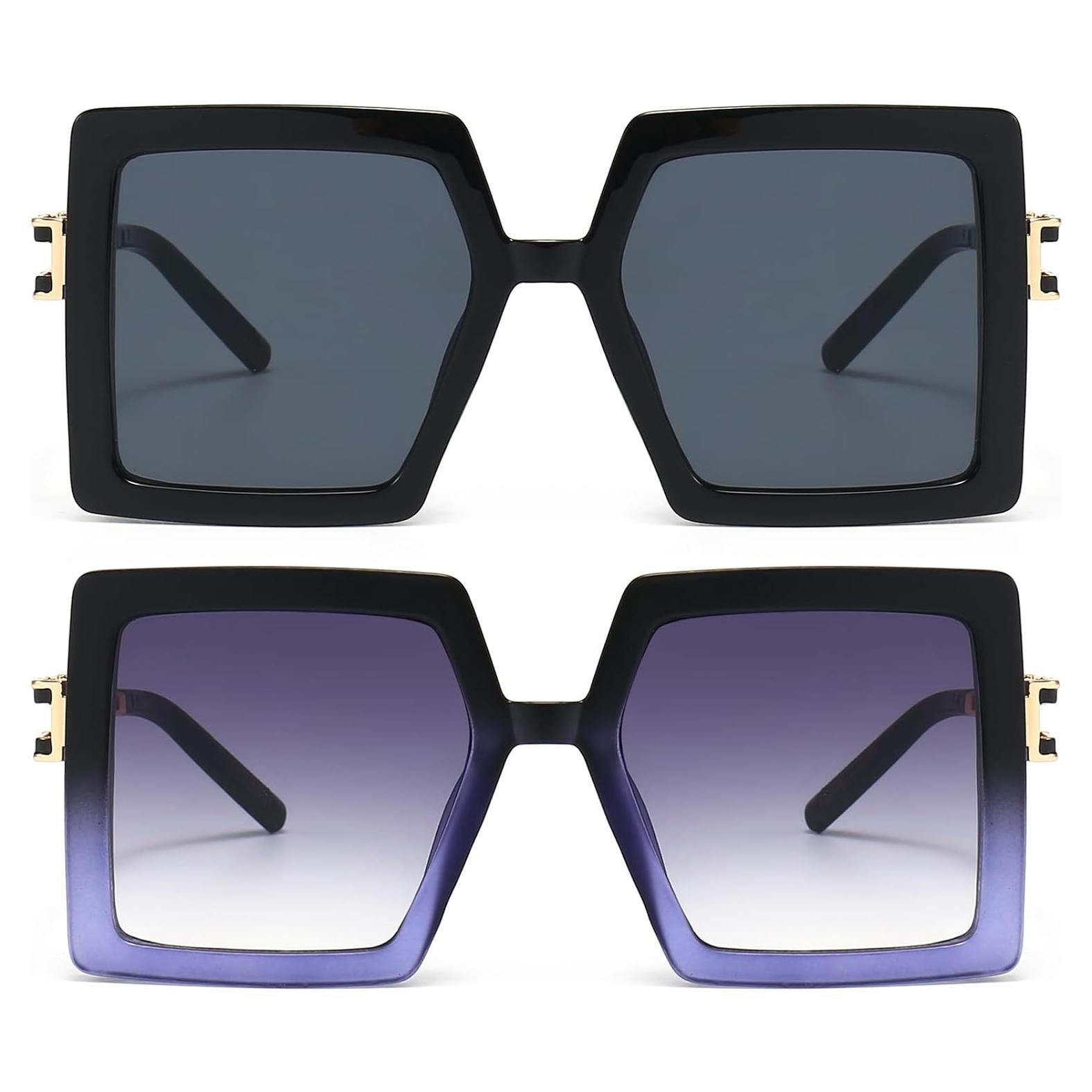 Gafas de Sol AIEYEZO Cuadradas Oversized UV400 para Mujeres