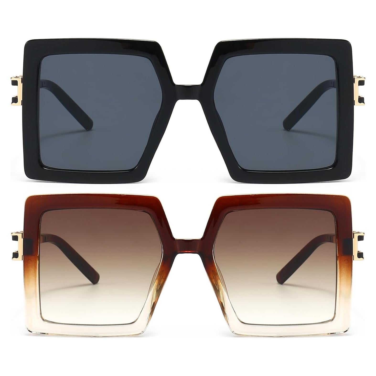 Gafas de Sol AIEYEZO Cuadradas Oversized UV400 para Mujeres