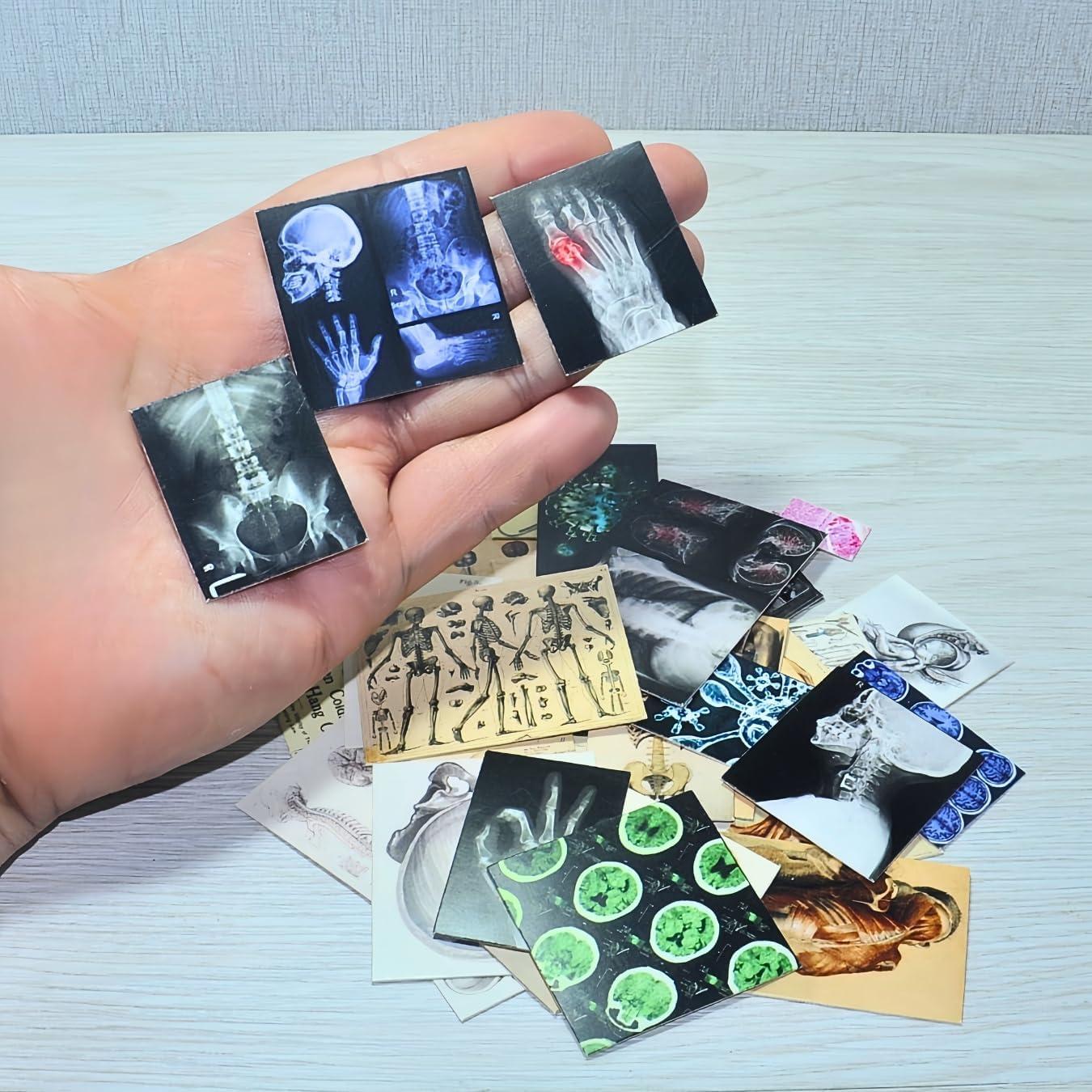 57 Pósters Médicos Miniatura Vintage - Accesorios para Muñecas 1:6