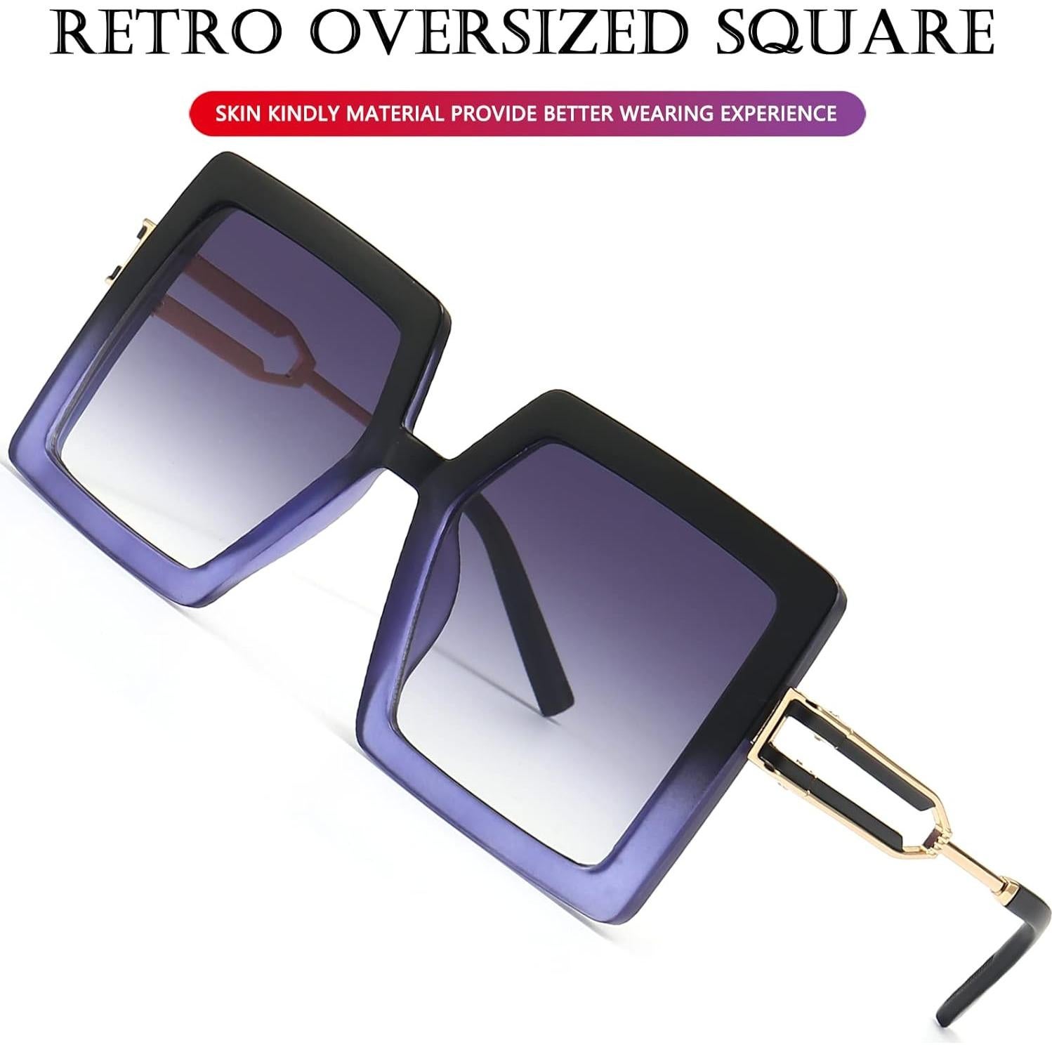 Gafas de Sol AIEYEZO Cuadradas Oversized UV400 para Mujeres