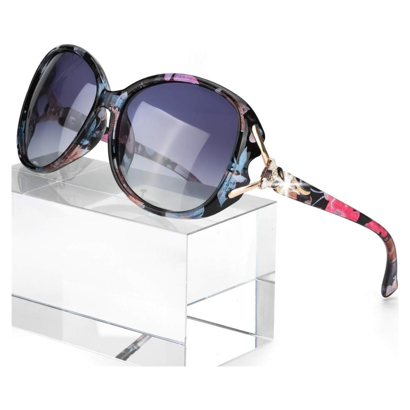 Gafas de sol FIMILU para mujeres UV400 polarizadas grandes