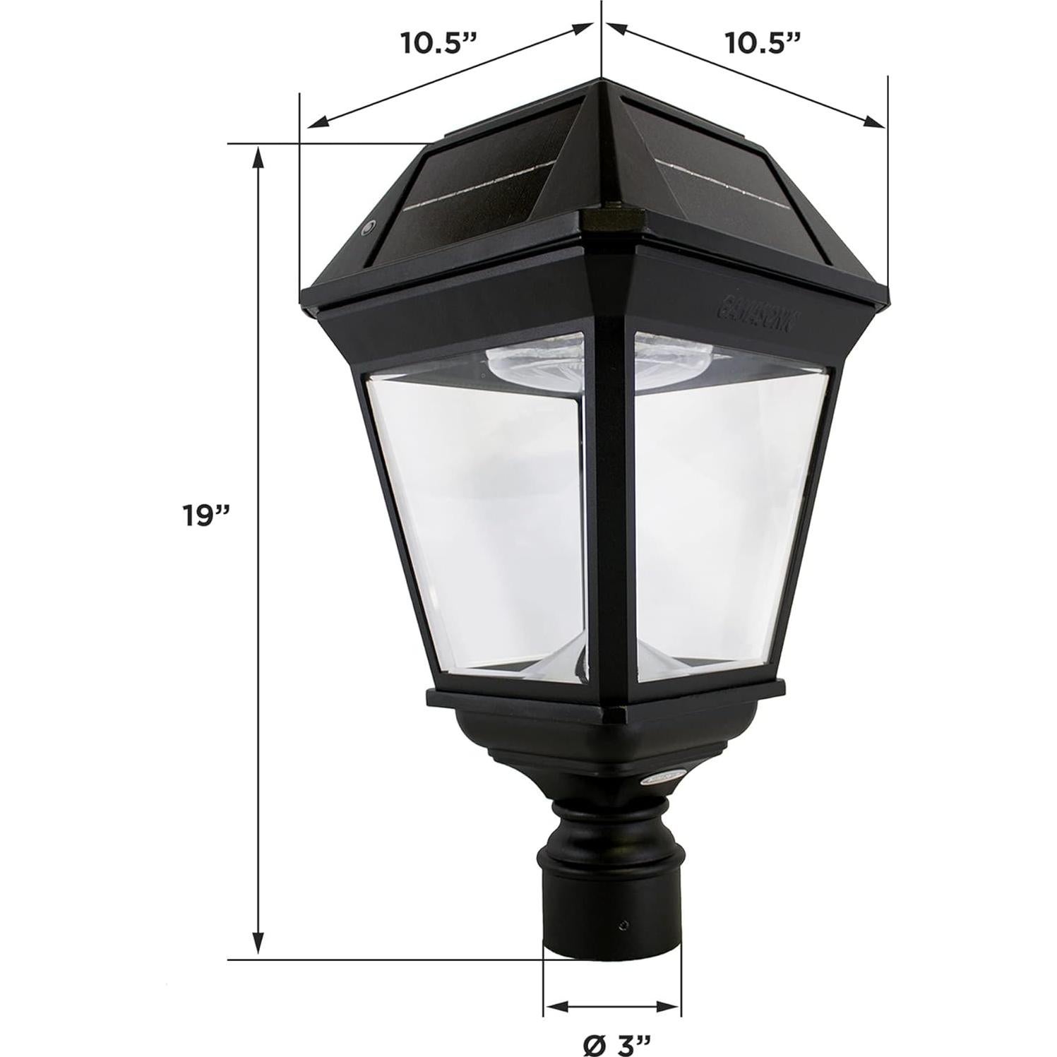 Luz Solar de Poste Gama Sonic Imperial III 300 Lúmenes