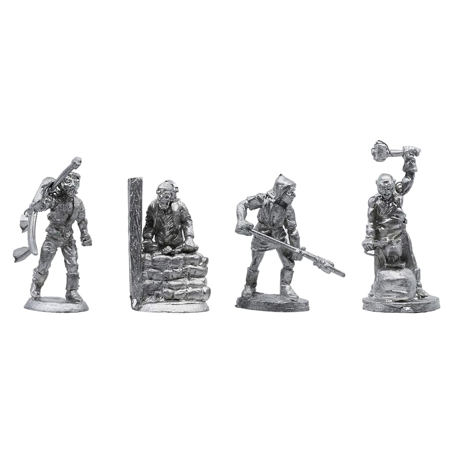 Set de 5 Miniaturas de Pobladores Iron Wind Metals - Pewter