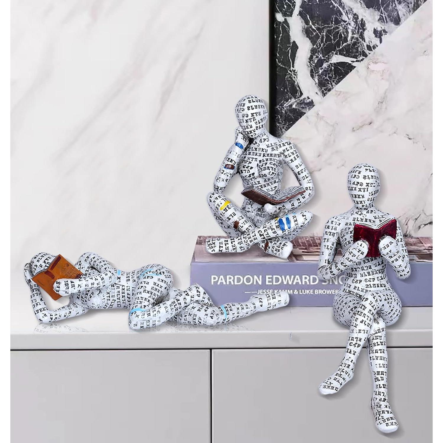 Estatuas de Mujeres Leyendo en Resina FPKOMD - Decoración Moderna