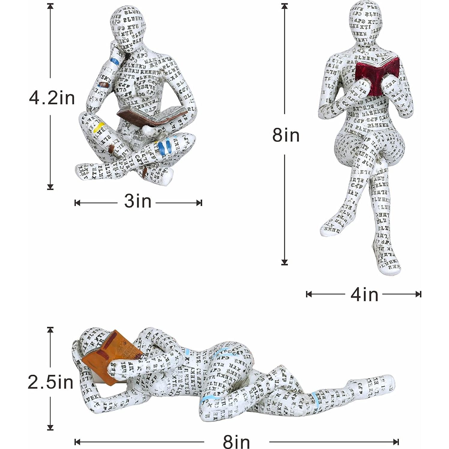 Estatuas de Mujeres Leyendo en Resina FPKOMD - Decoración Moderna