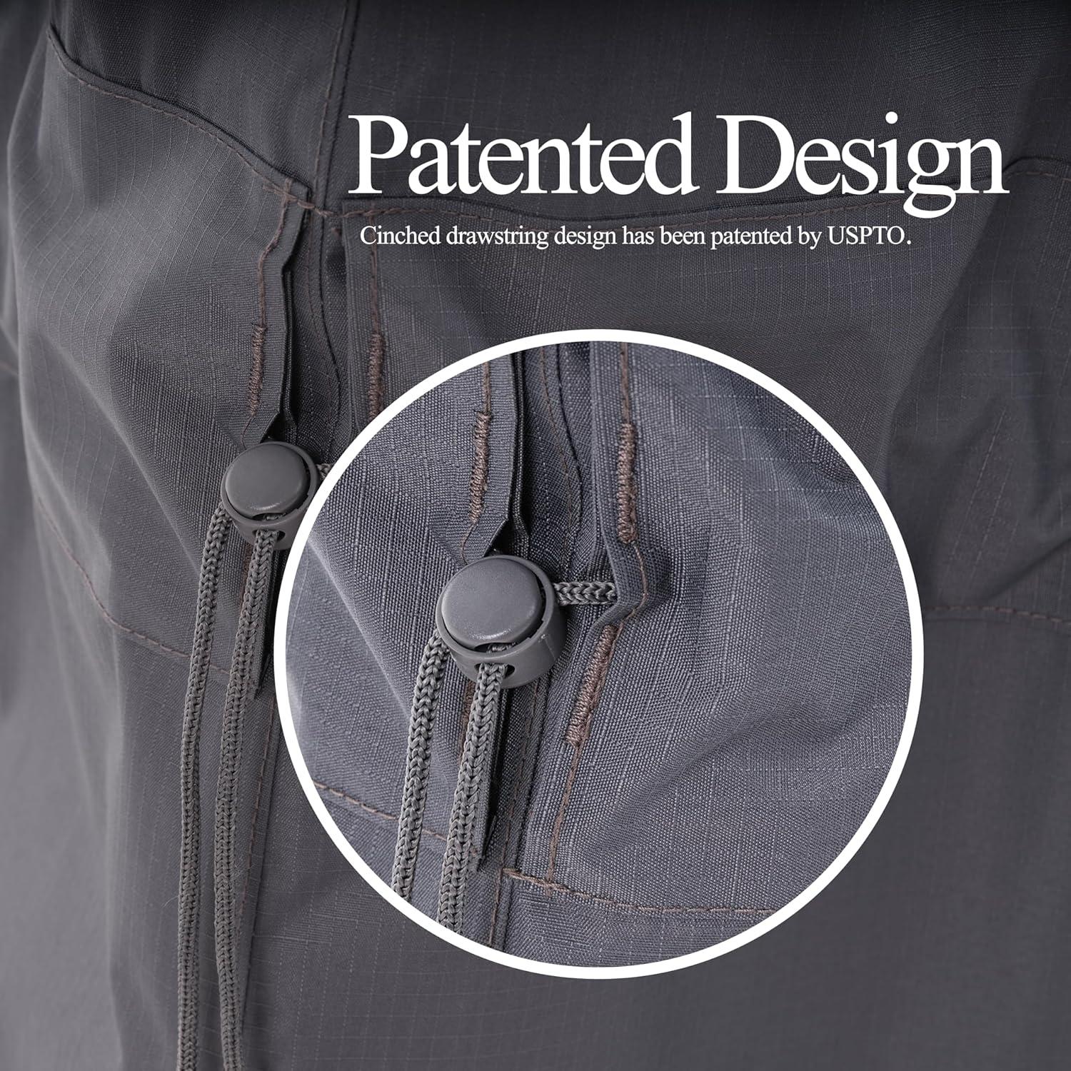 Funda para Silla de Patio WJ Etrade Gris 2 Piezas Impermeable