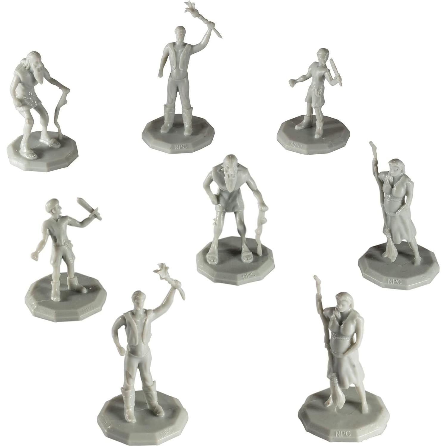 Figuras Miniatura de Fantasía Campesinos Monster - 8pc Pintables