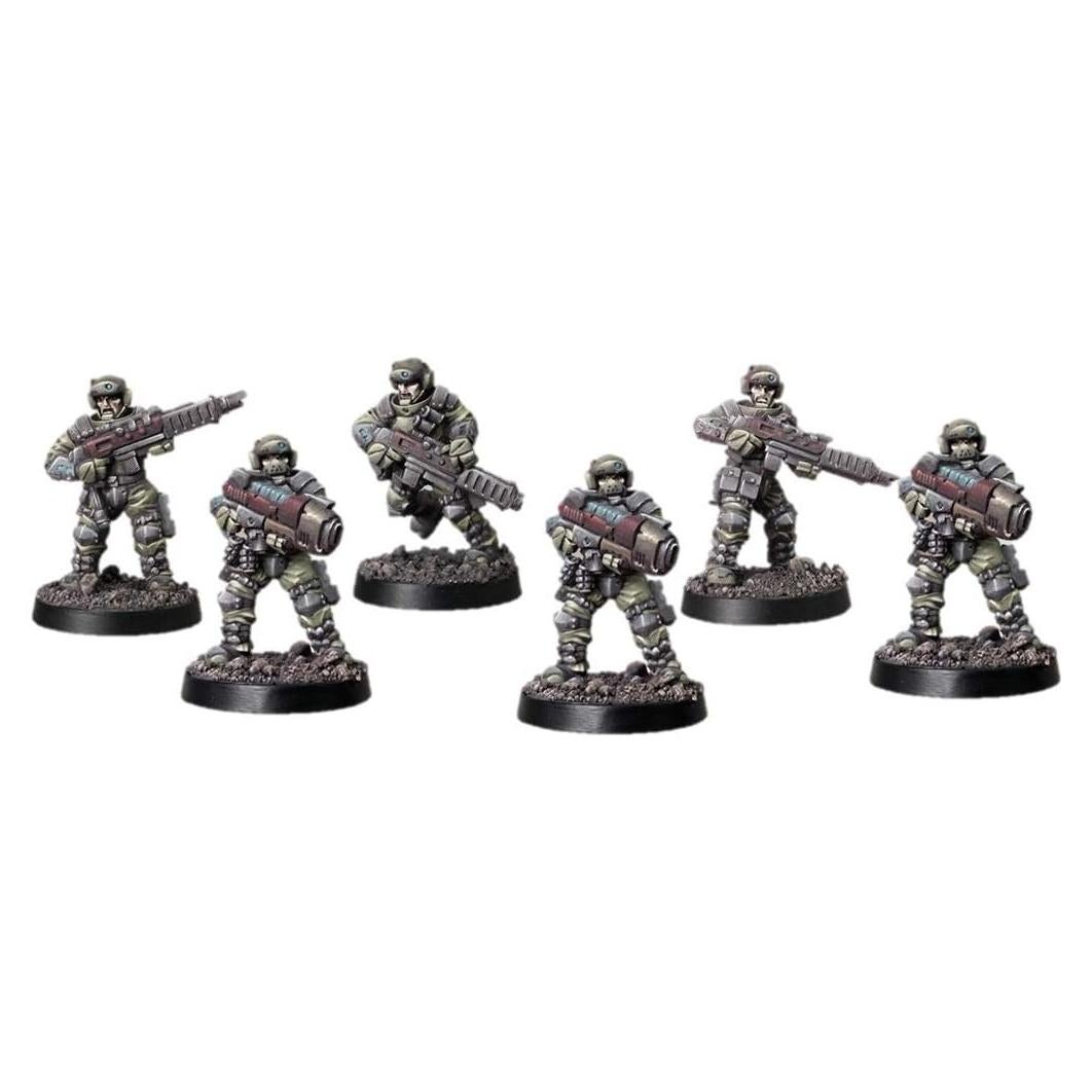 Miniaturas Spellcrow Tropas de Choque 28mm con Plasma (5)