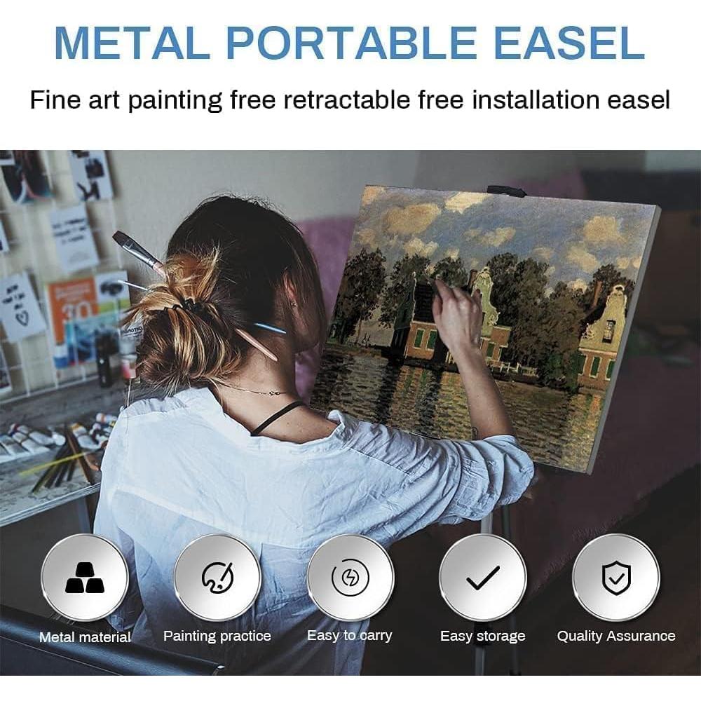 Caballete de Pintura Ajustable RRFTOK de Aluminio 66"