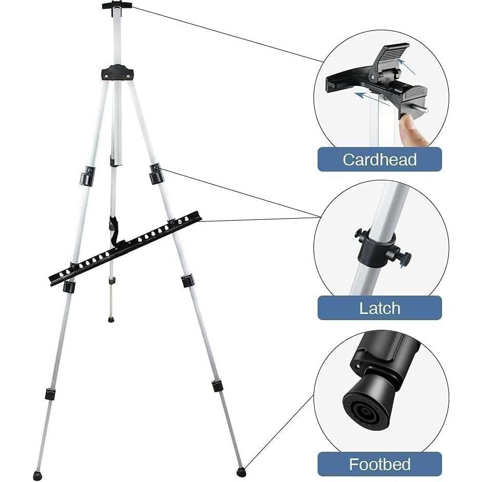 Caballete de Pintura Ajustable RRFTOK de Aluminio 66"