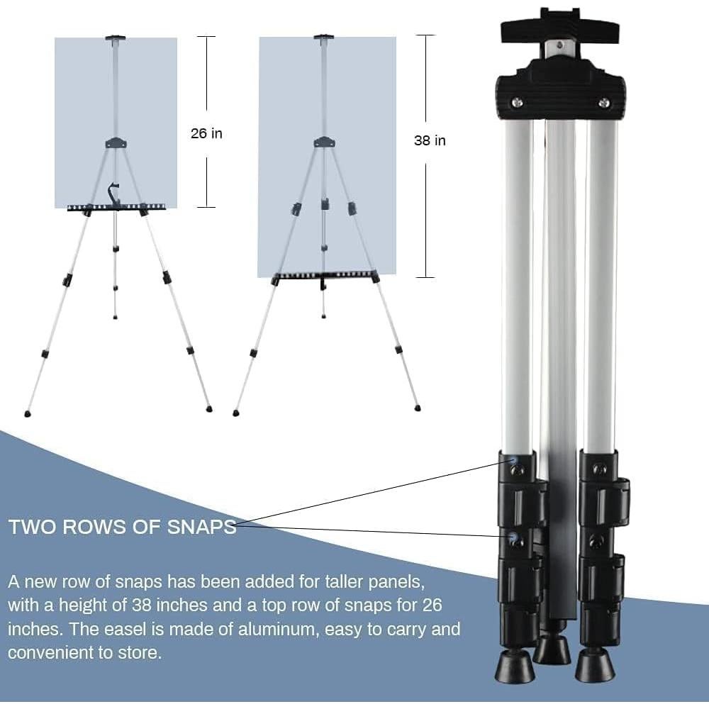 Caballete de Pintura Ajustable RRFTOK de Aluminio 66"