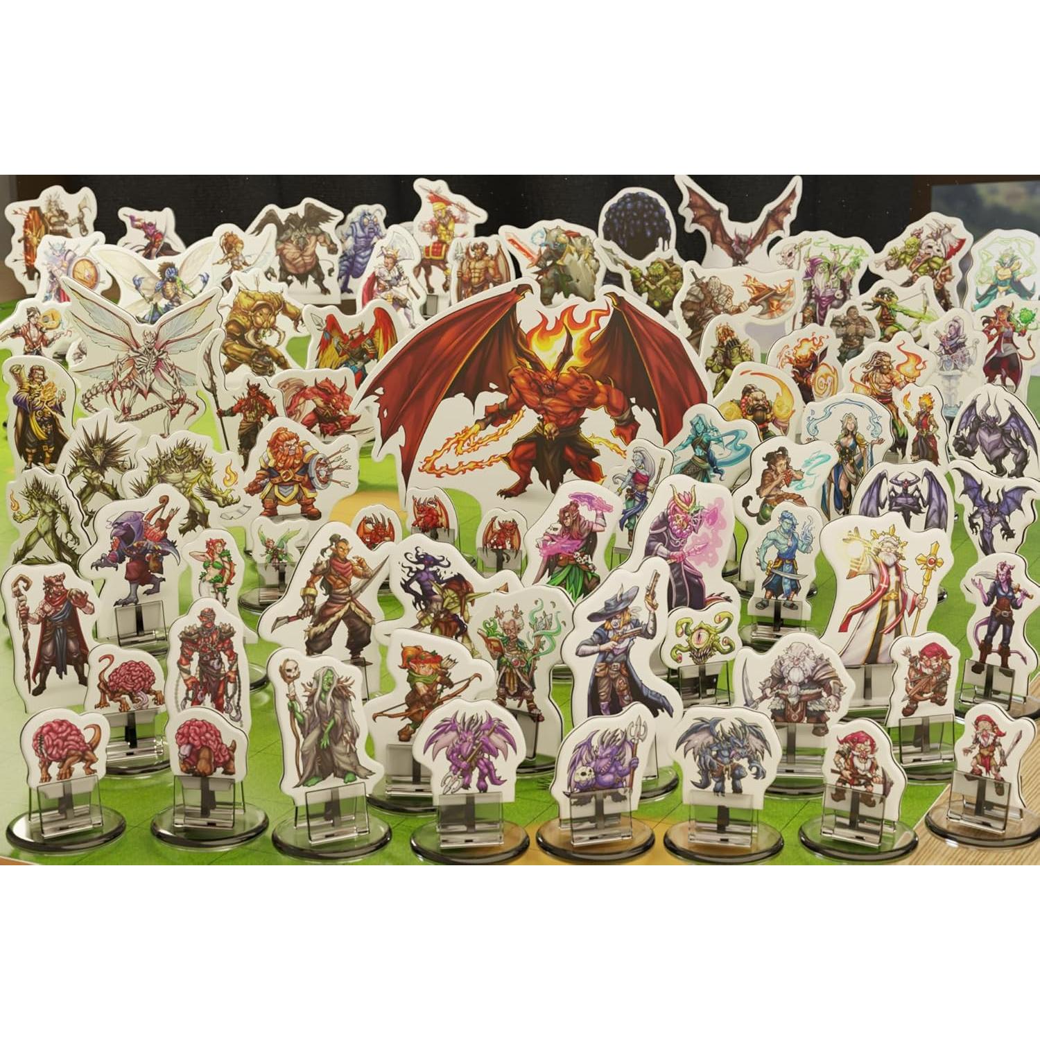 Miniaturas Planas Duras DND Wanderers Emporium 124 Piezas 28-32mm