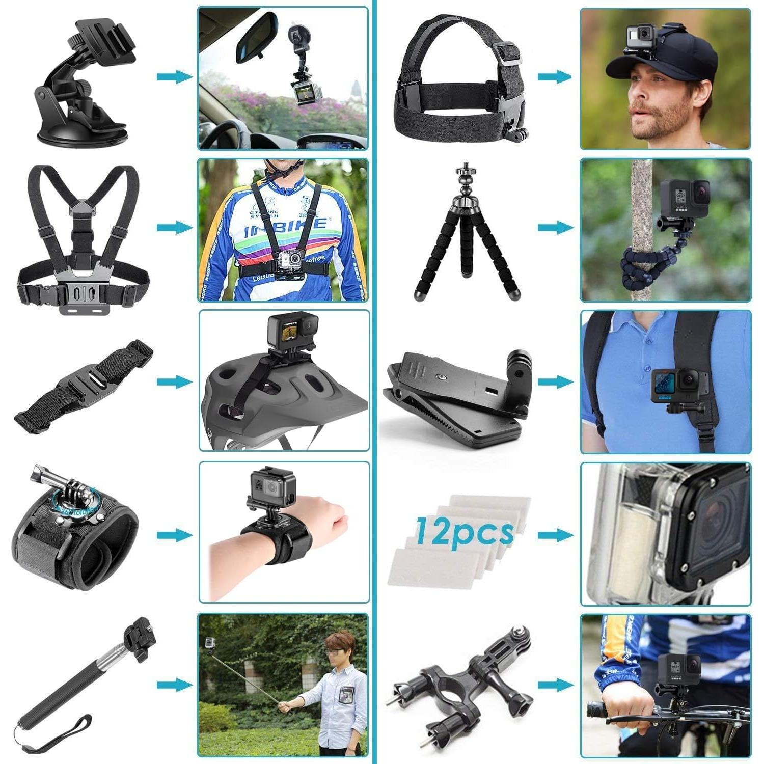 GoPro HERO13 Negra - Cámara de Acción 5.3K + Accesorios