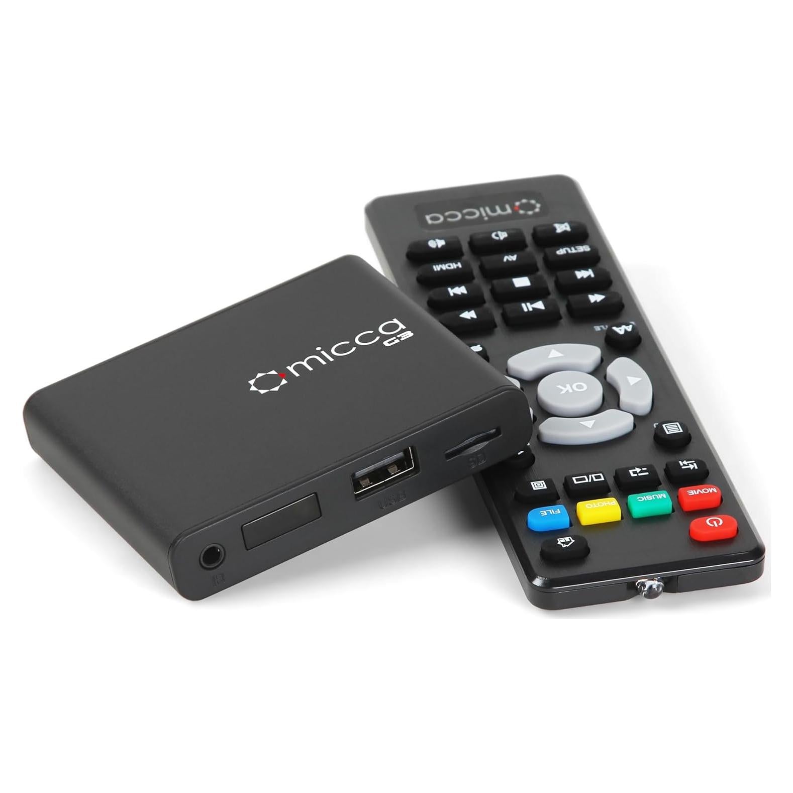 Micca G3 Reproductor Multimedia 2K Quad-HD USB y MicroSD