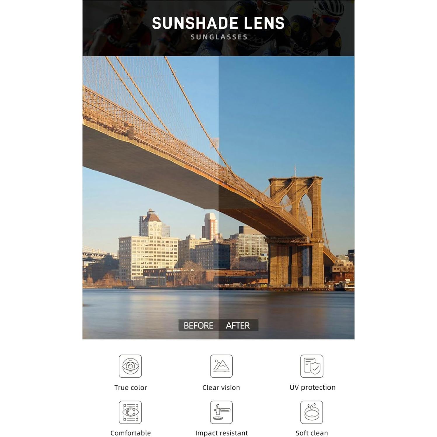 Gafas de sol polarizadas UV400 para adultos y jóvenes