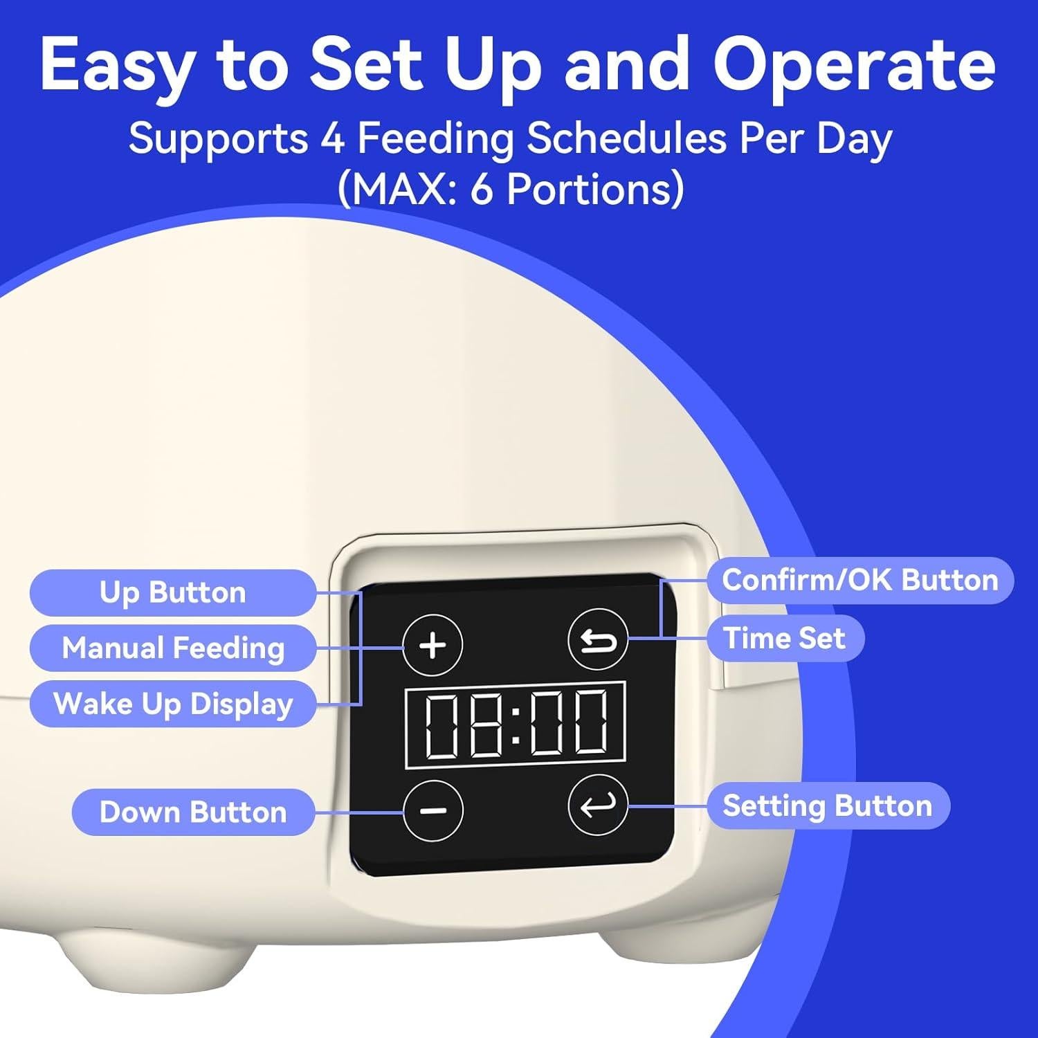 Comedero Automático PAPIFEED 3L Doble Fuente Gris