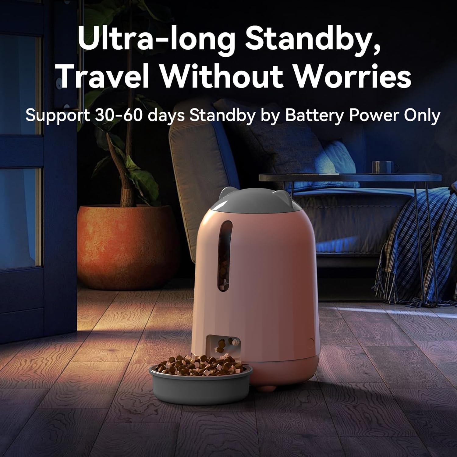 Comedero Automático PAPIFEED 3L Doble Fuente Gris