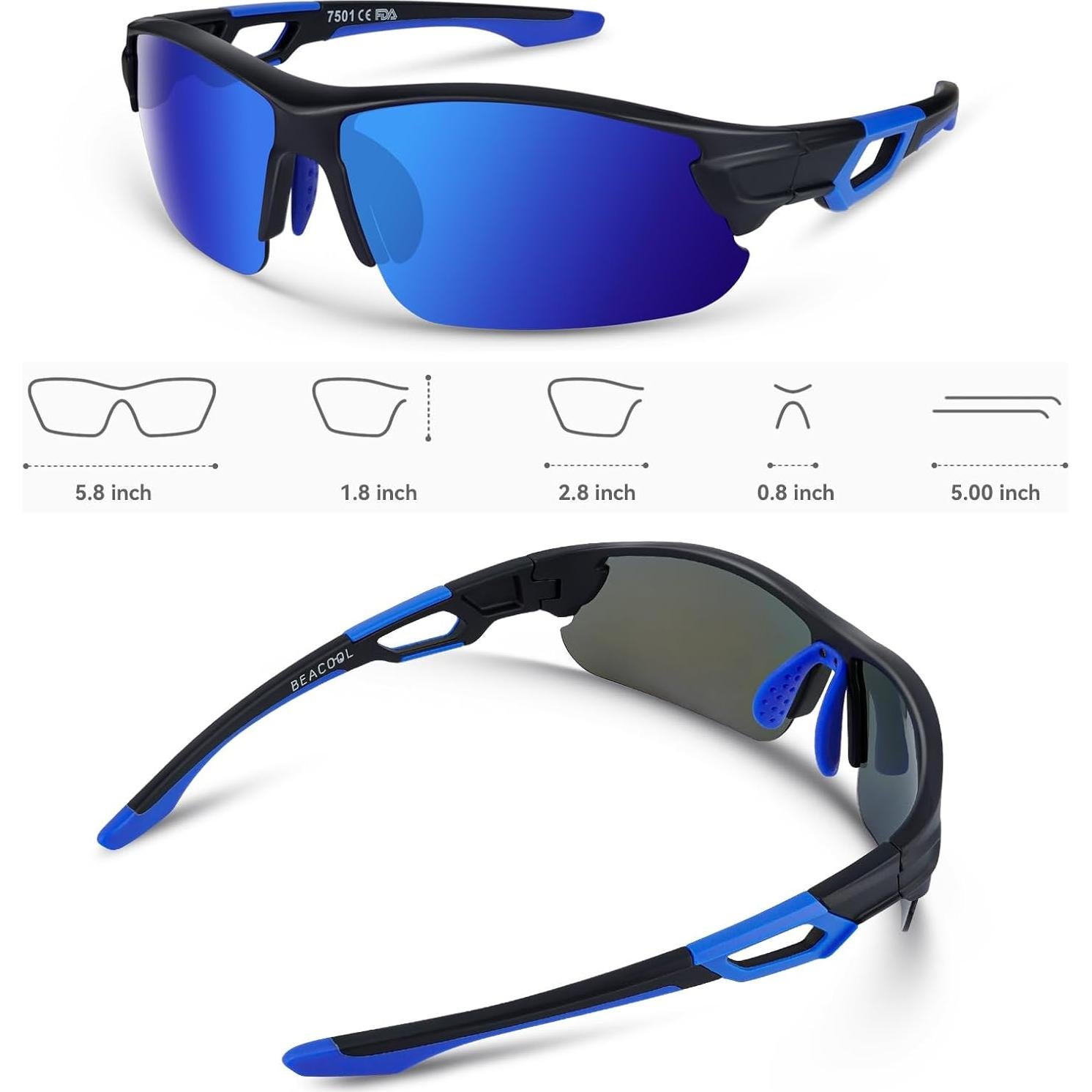 Gafas de Sol BEACOOL Polarizadas UV400 para Deportes
