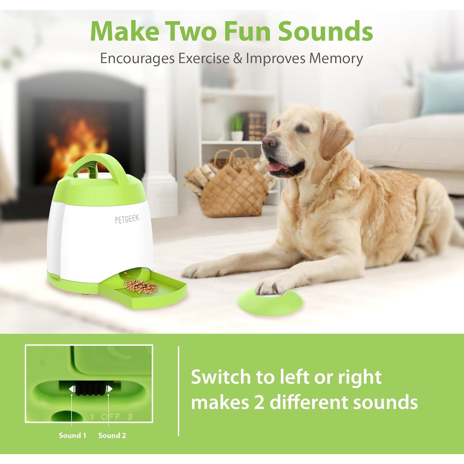 Dispensador de Comida para Perros PETGEEK Verde Automático