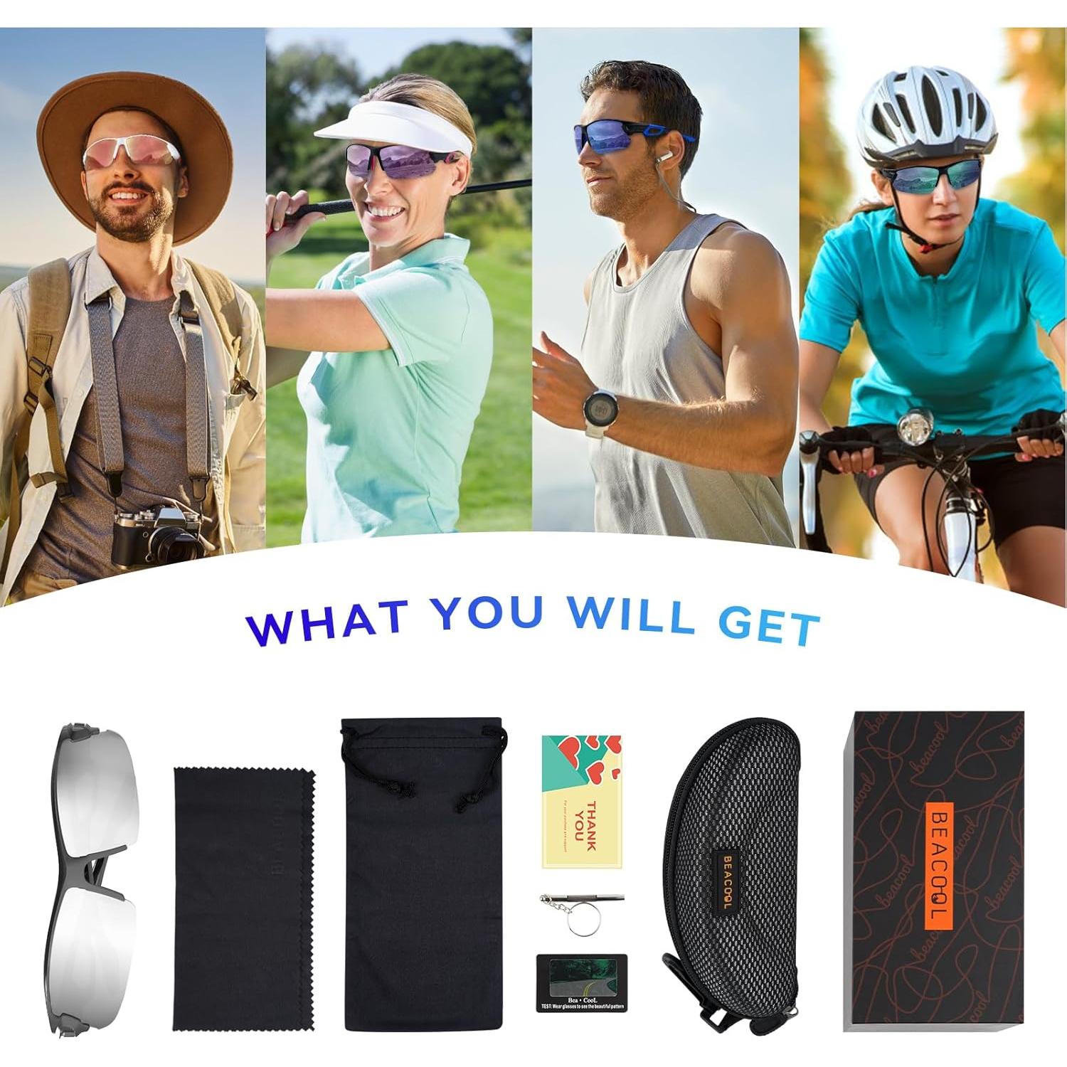 Gafas de Sol BEACOOL Polarizadas UV400 para Hombres y Mujeres