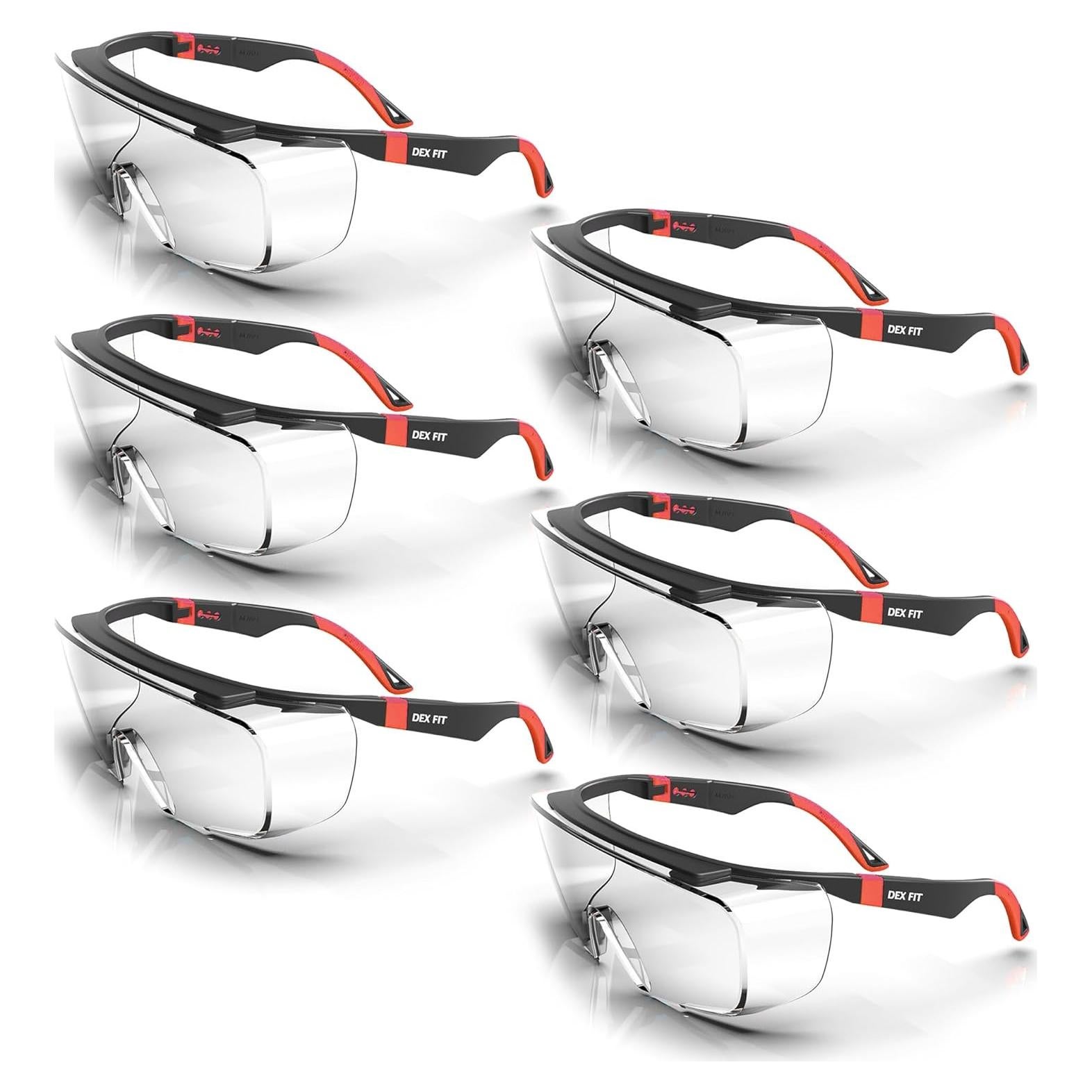 Gafas de Seguridad DEX FIT SG210 OTG - 6 Pares, UV385