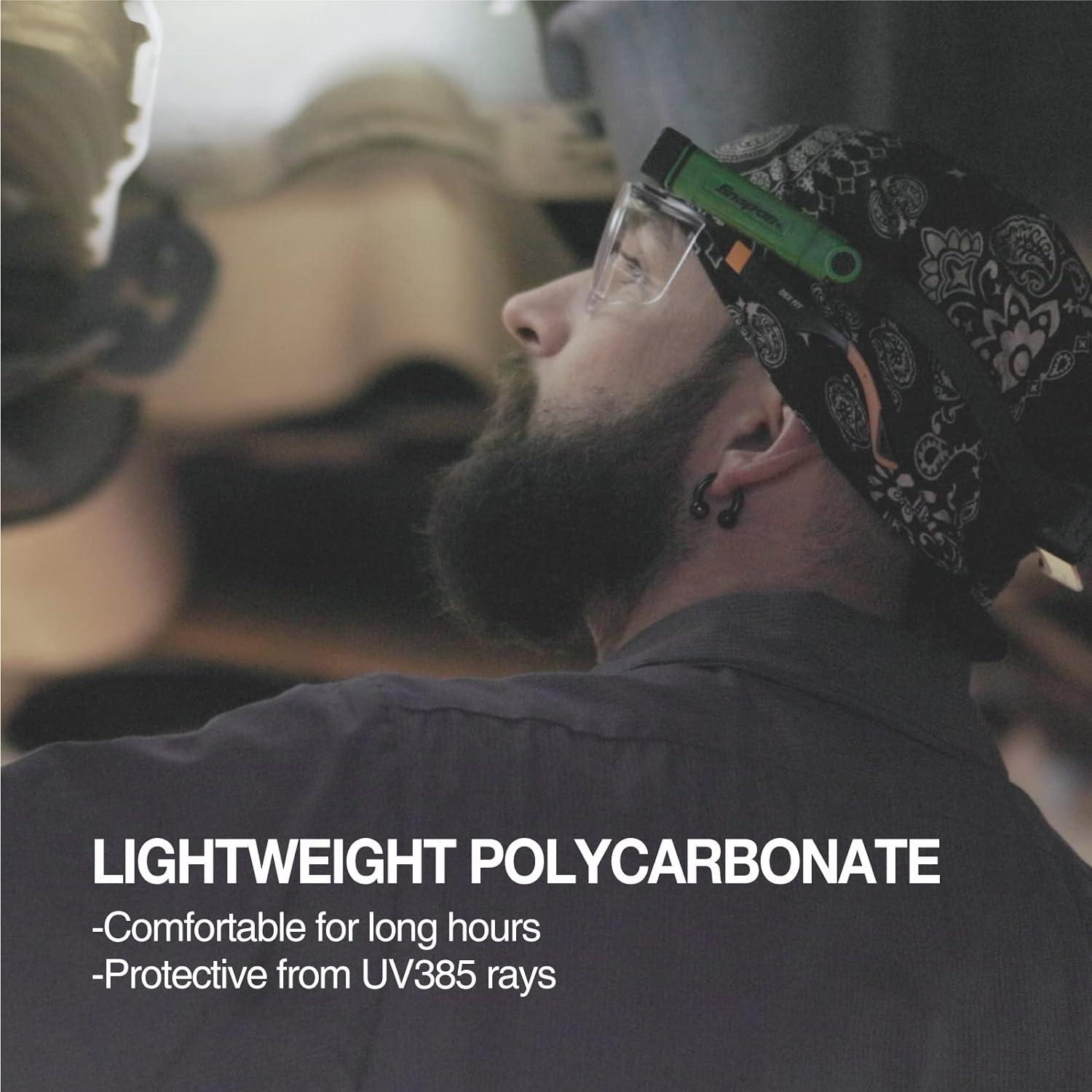 Gafas de seguridad DEX FIT SG210 OTG, UV385, Antiniebla