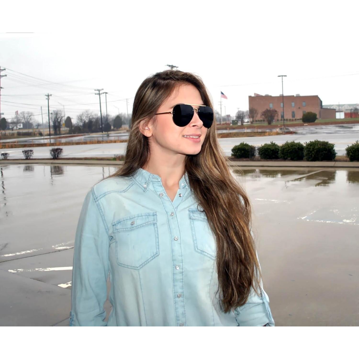 Gafas de Sol Aviador Metálicas Oro Humo con Protección UV