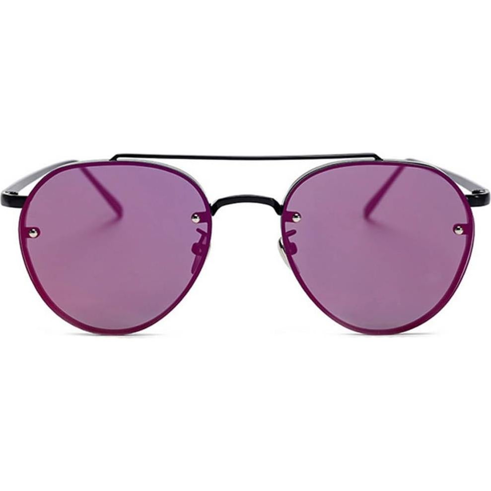 Gafas de Sol Aviador Metalicas Espejo Púrpura Unisex
