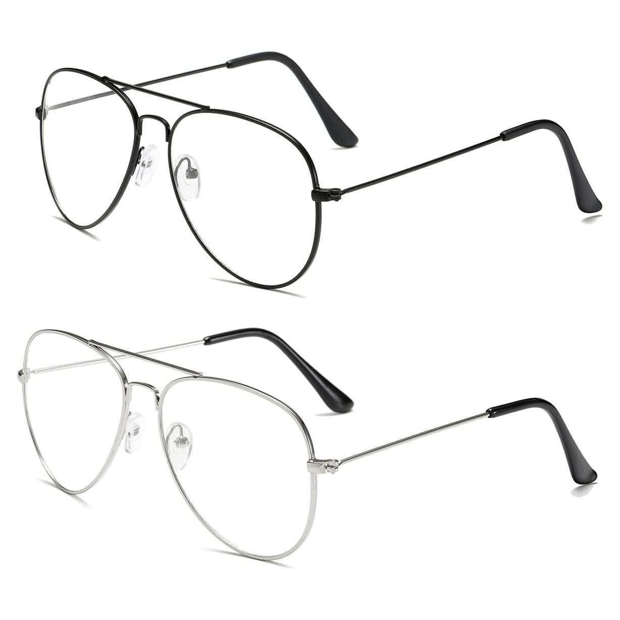 Gafas de Aviador AISSWZBER Lente UV400 Clásico Metal