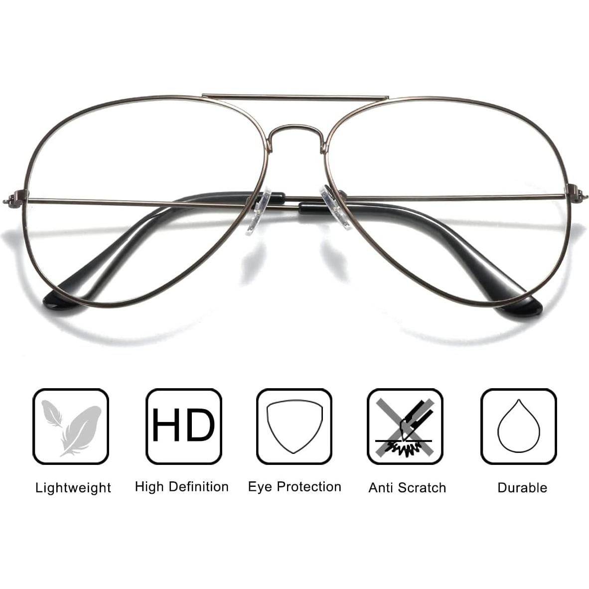 Gafas de Sol Aviador AISSWZBER Lente UV400 Café