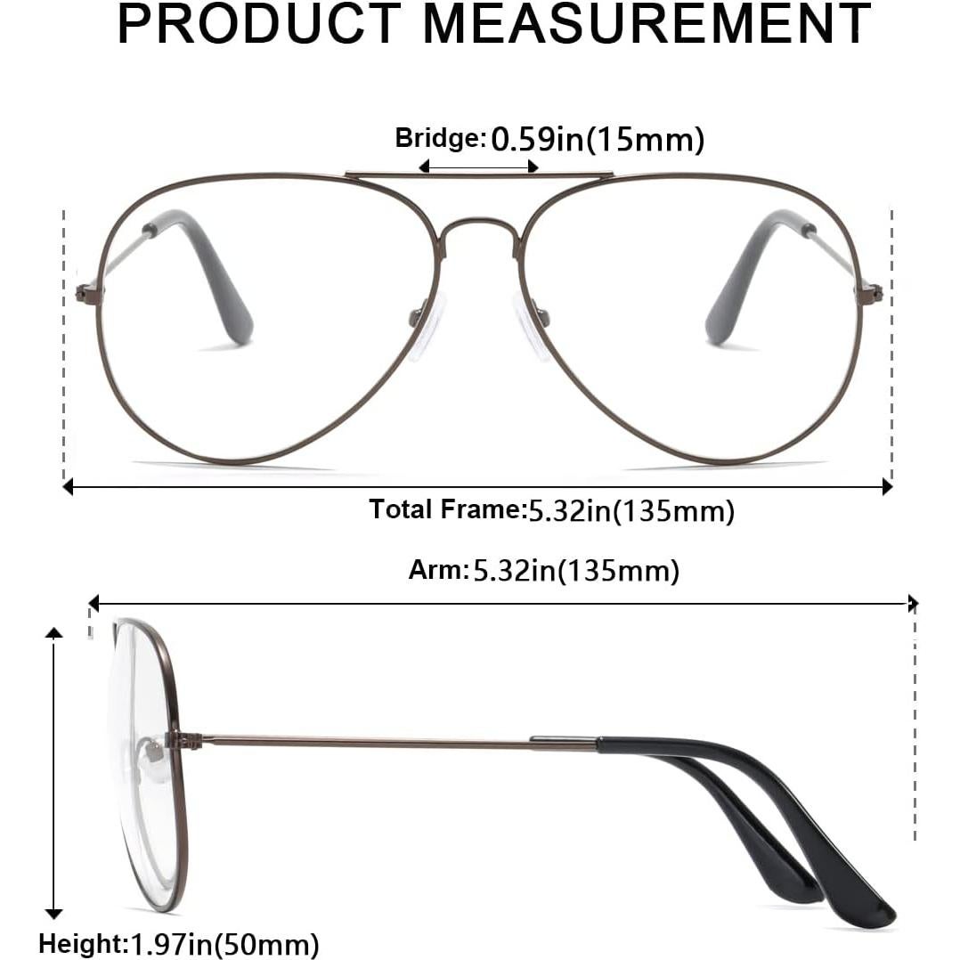 Gafas de Sol Aviador AISSWZBER Lente UV400 Café