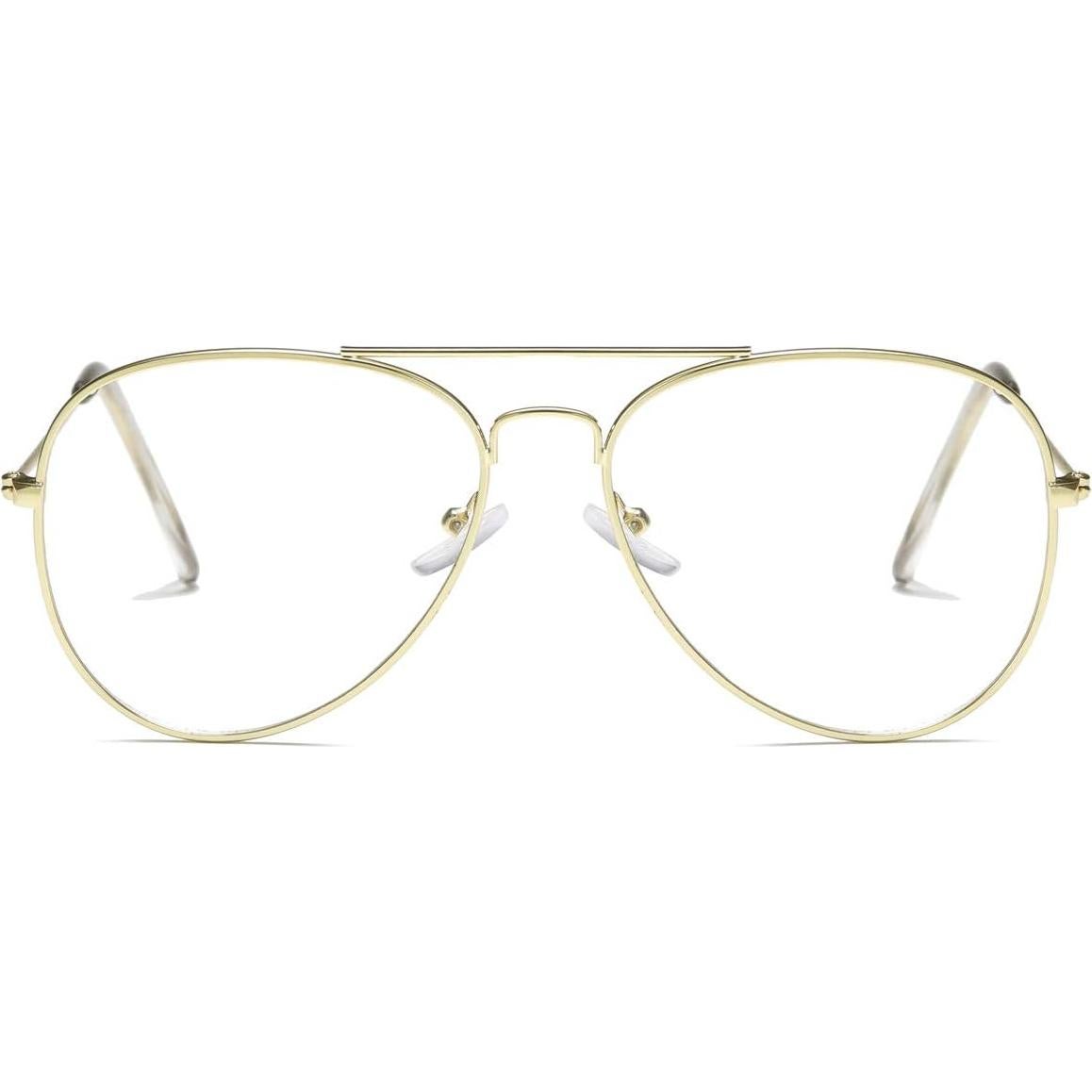 Gafas de Aviador AISSWZBER Lente UV400 Marco Metálico