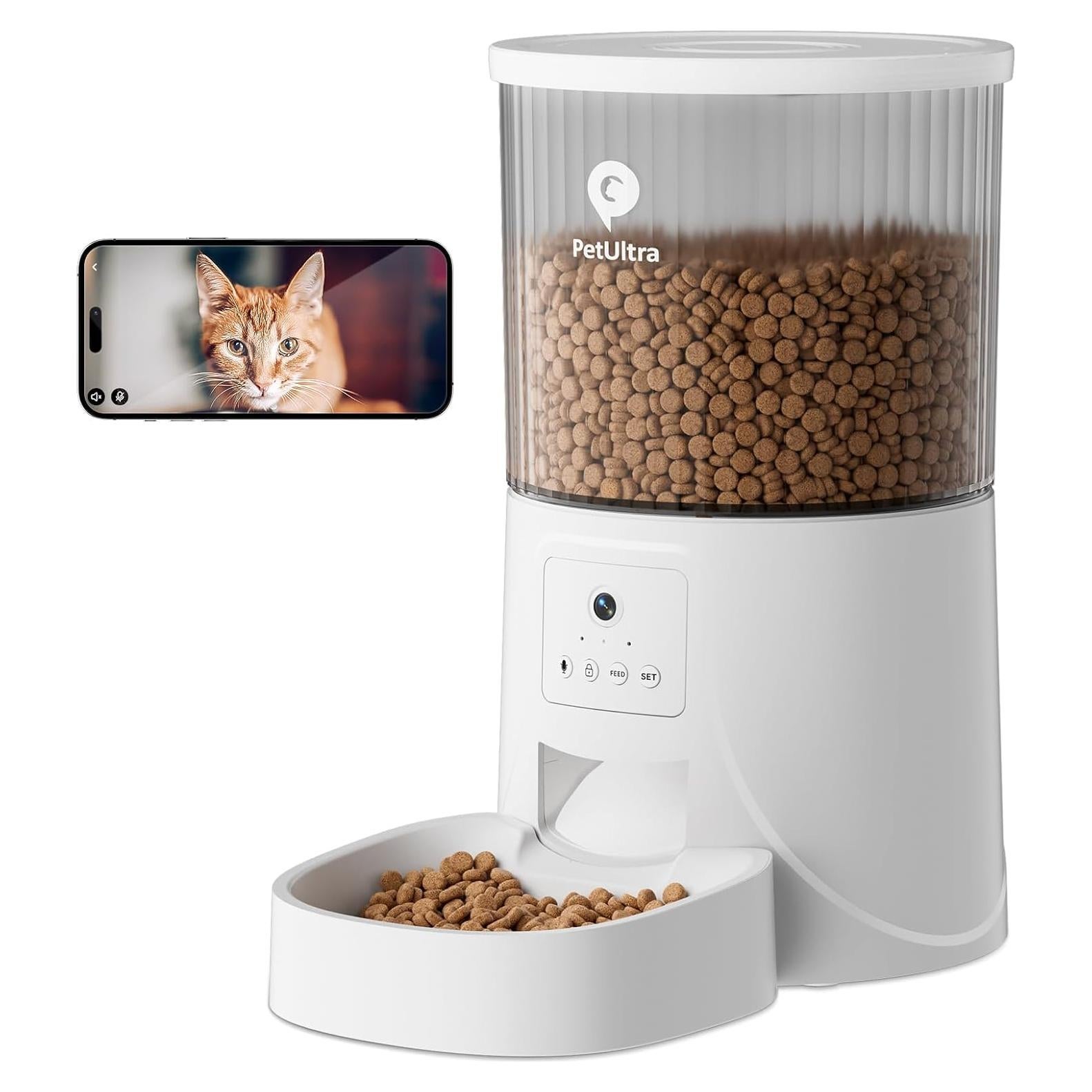 Dispensador Automático de Comida para Gatos Petultra HD